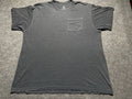 Vintage Y2K Gray THIN Blank Pocket Tee Shirt Grunge Skater Low Key FOTL XL Image 1 of 4
