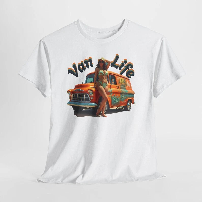Van Life Vintage Van T-Shirt | Retro Camper Graphic Tee