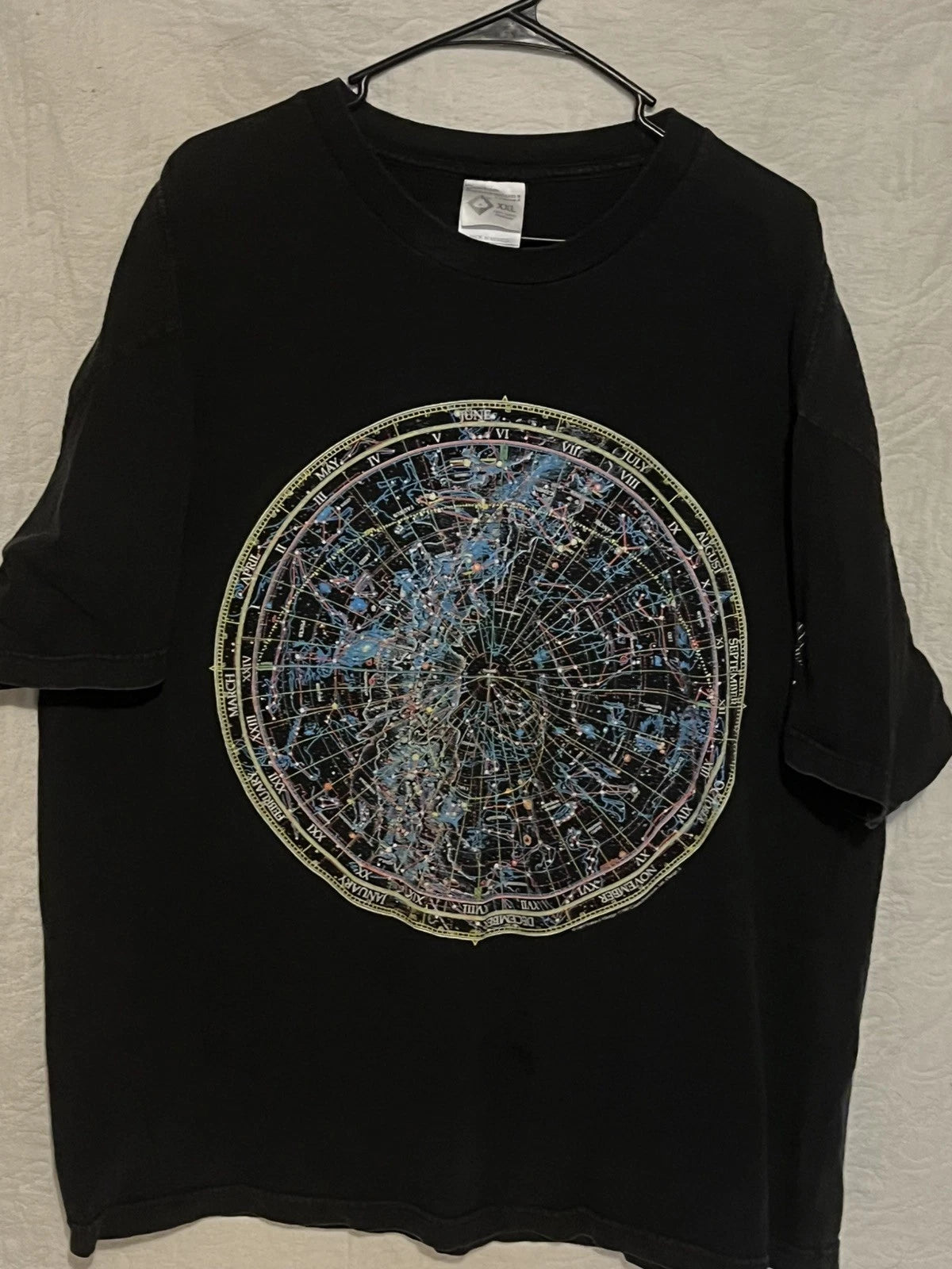 Vintage Astrology Shirt Adult Small 90s Horoscope Stars Space Constellations Image 1 of 4