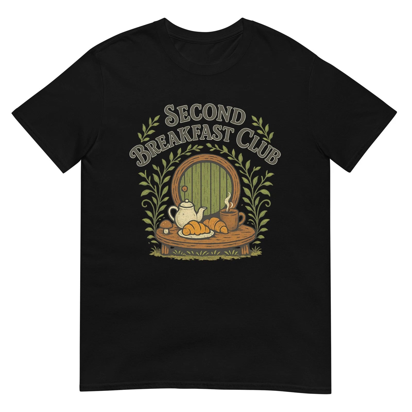 Second Breakfast Club Retro Cottagecore Brunch Bakery Lovers T-Shirt