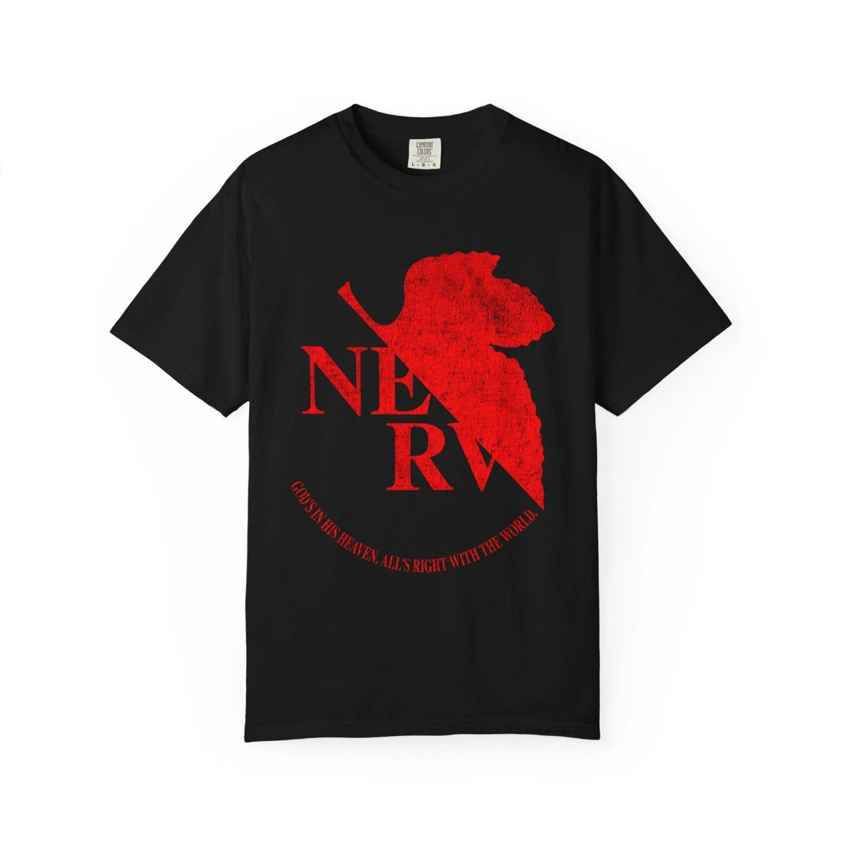 NERV Logo T-Shirt, Neon Genesis Evangelion Fan Gift Otaku Anime 90s Nostalgia Image 1 of 2