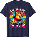 Cant Hear You Im Gaming Capybara Unisex T-Shirt