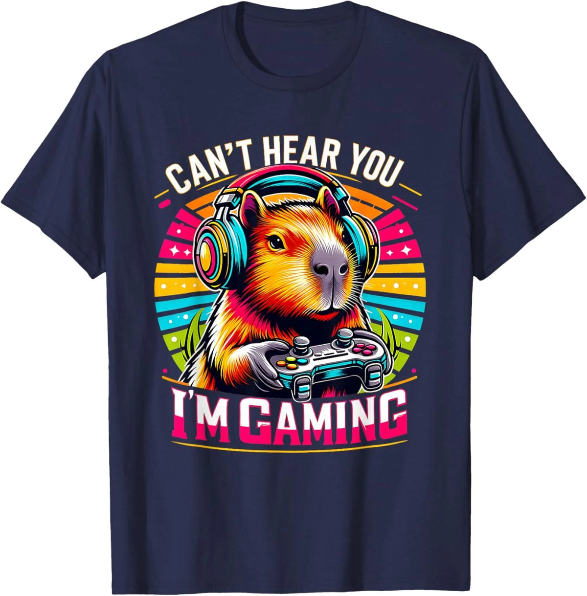Cant Hear You Im Gaming Capybara Unisex T-Shirt
