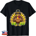 Funny Pickleball Turkey Bird Animal Sports Play Thanksgiving T-Shirt