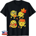Pumpkin Pickleball Autumn Fall Thanksgiving Women Men Kids T-Shirt R2