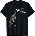 Funny Dog Skeleton Halloween Graphic Tee for Dog Lovers Sizes S-5XL