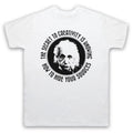 ALBERT EINSTEIN SECRET TO CREATIVITY GENIUS UNOFFICIAL MENS & WOMENS T-SHIRT