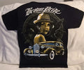 BROWN PRIDE AZTEC CALENDAR EAGLE GANGSTER CAR CHICA MEXICO T-SHIRT SHIRT