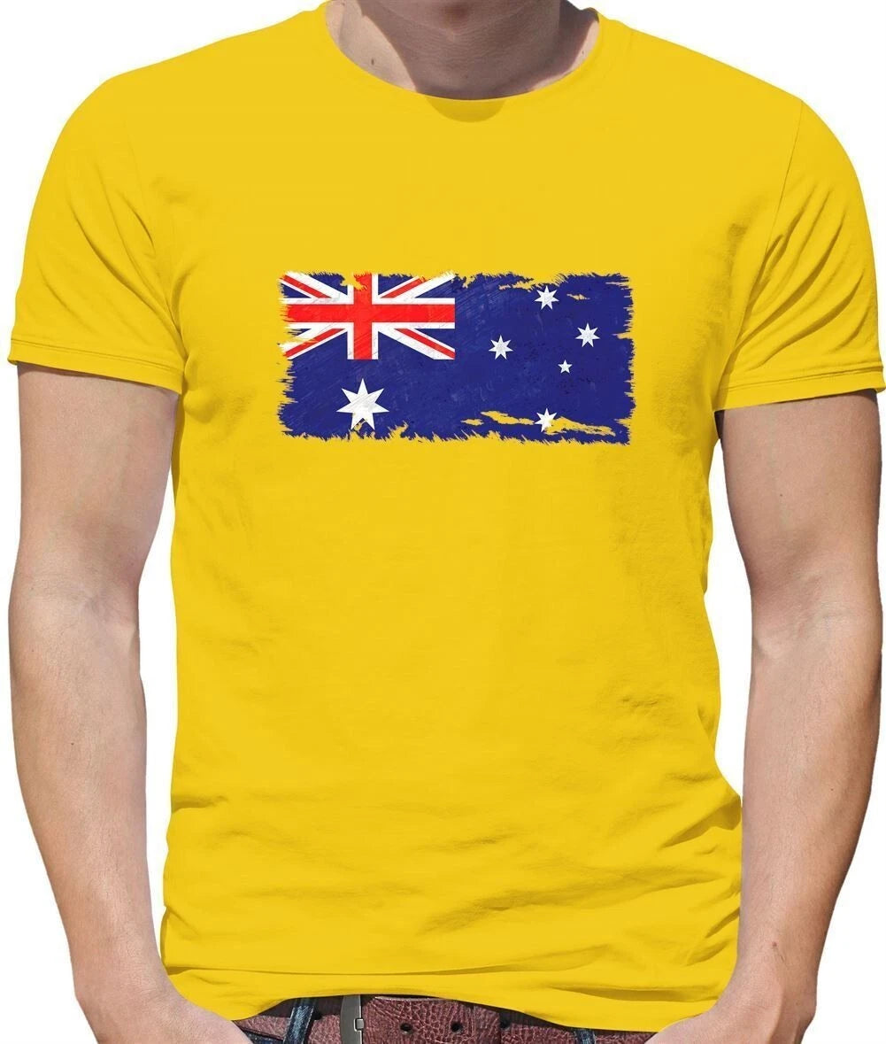 Australien Grunge Flagge - Herren T-Shirt - Australische Flaggen Canberra Oz