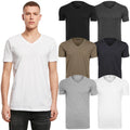 Build Your Brand V-Neck T-Shirt Lightweight Printable Cotton Simple Jersey Mens