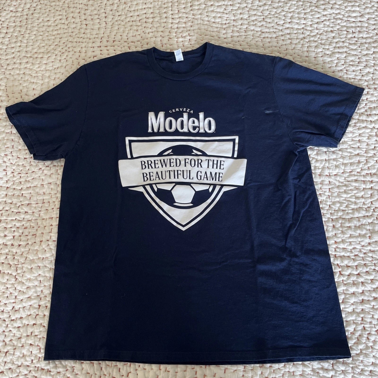 Modelo World Cup Promo T Shirt Size XL Soccer Brewed For The Beautiful Game