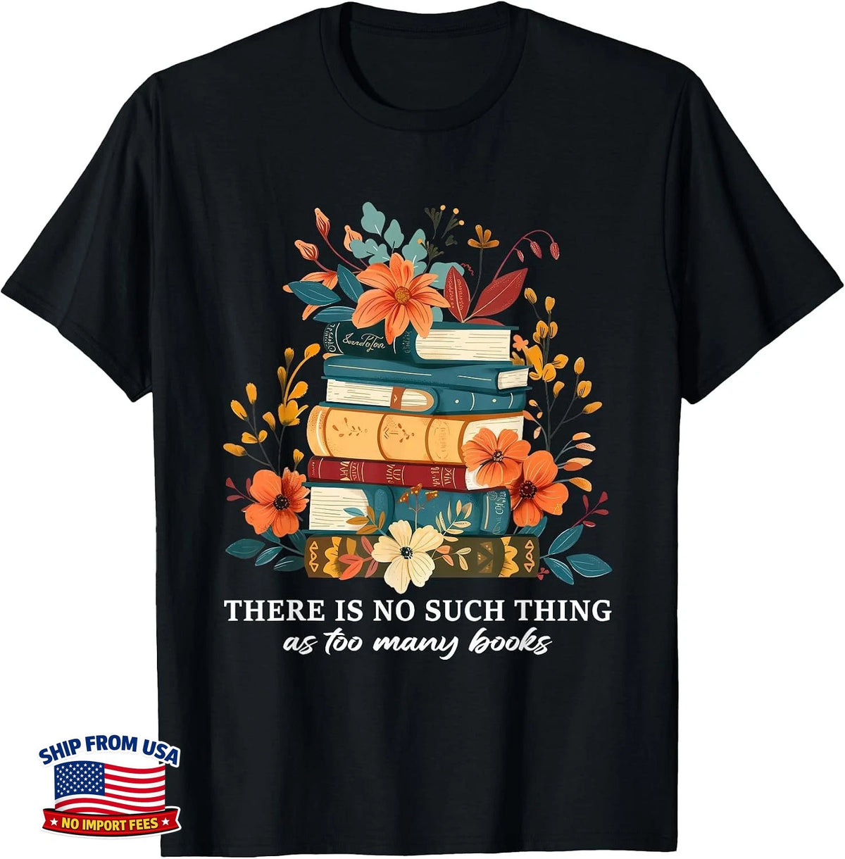 Book Lover Reading Librarian Library Readers T-Shirt Image 1 of 4
