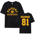 Heated Rivalry Rozanov 81 T-Shirt Boston Raiders TV Series Cotton Unisex UK