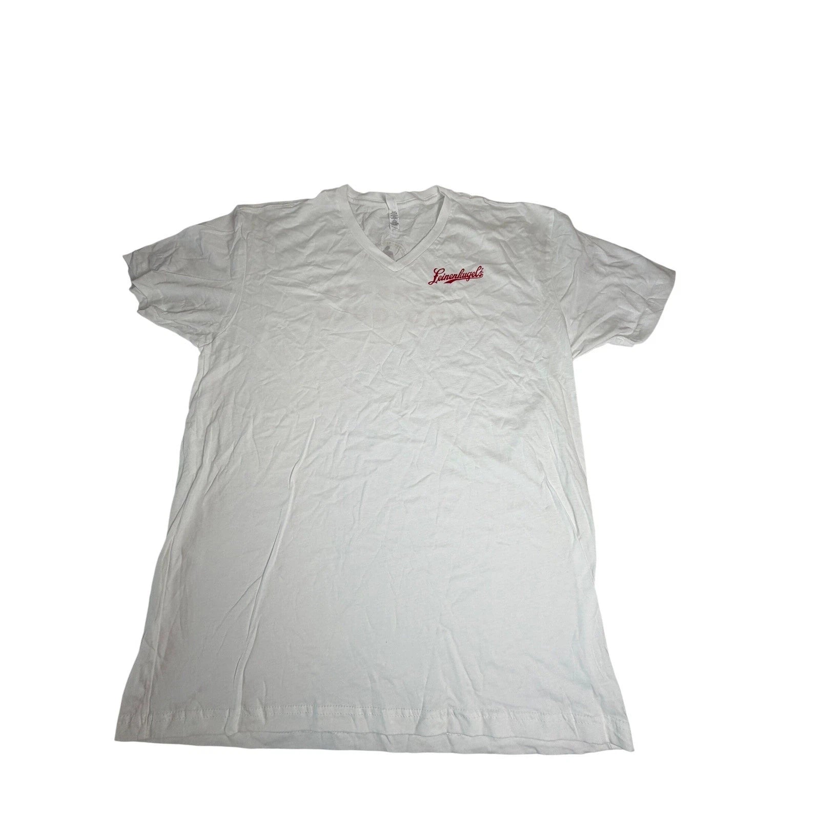 New Without Tags Men's V-Neck Leinenkugel's Tshirt Size XL Promo Beer Tee