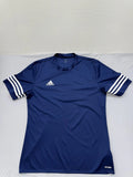 Adidas Men's Navy Climacool Short Sleeve Crewneck Slim Fit Jersey M
