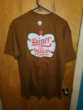 SHINER BOCK & MAGELLAN OUTDOORS T-SHIRT LARGE BROWN / Buy 10 Get Free New Hat