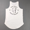 Saint Morta Singlet Mens Medium White Streetwear Street Long Line Cut Adult