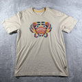 Howler Bros Shirt Mens Medium Beige Creative Creatures Crab Graphic Tee Ocean