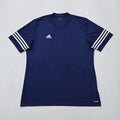 Adidas Men Navy Climalite Three-Stripe T-Shirt Size XL Condition New