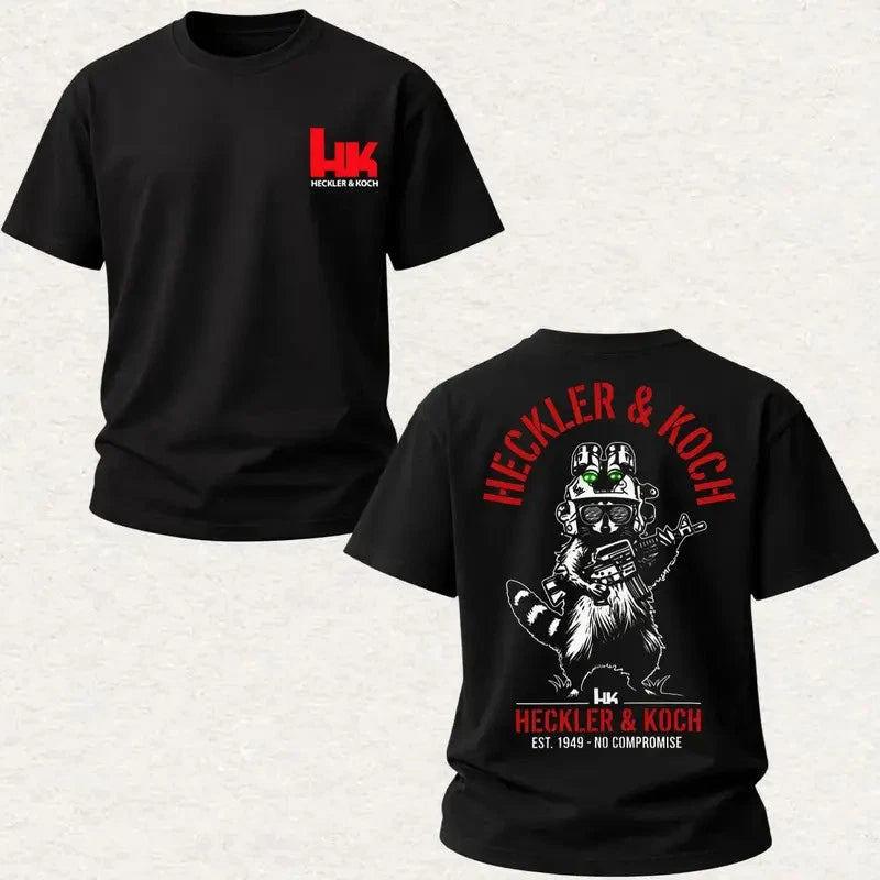 Tactical Raccoon T Shirt NVG Special Ops HK Operator Range Day Graphic Tee Image 1 of 4