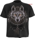 SPIRAL DIRECT WOLF DREAMS T-Shirt,Biker/Skull/Goth/Wolf/American Indian/Top/Tee
