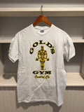 Golds Gym T Shirt Oxnard CA - Delta Pro Weight  Men's Medium/M - White
