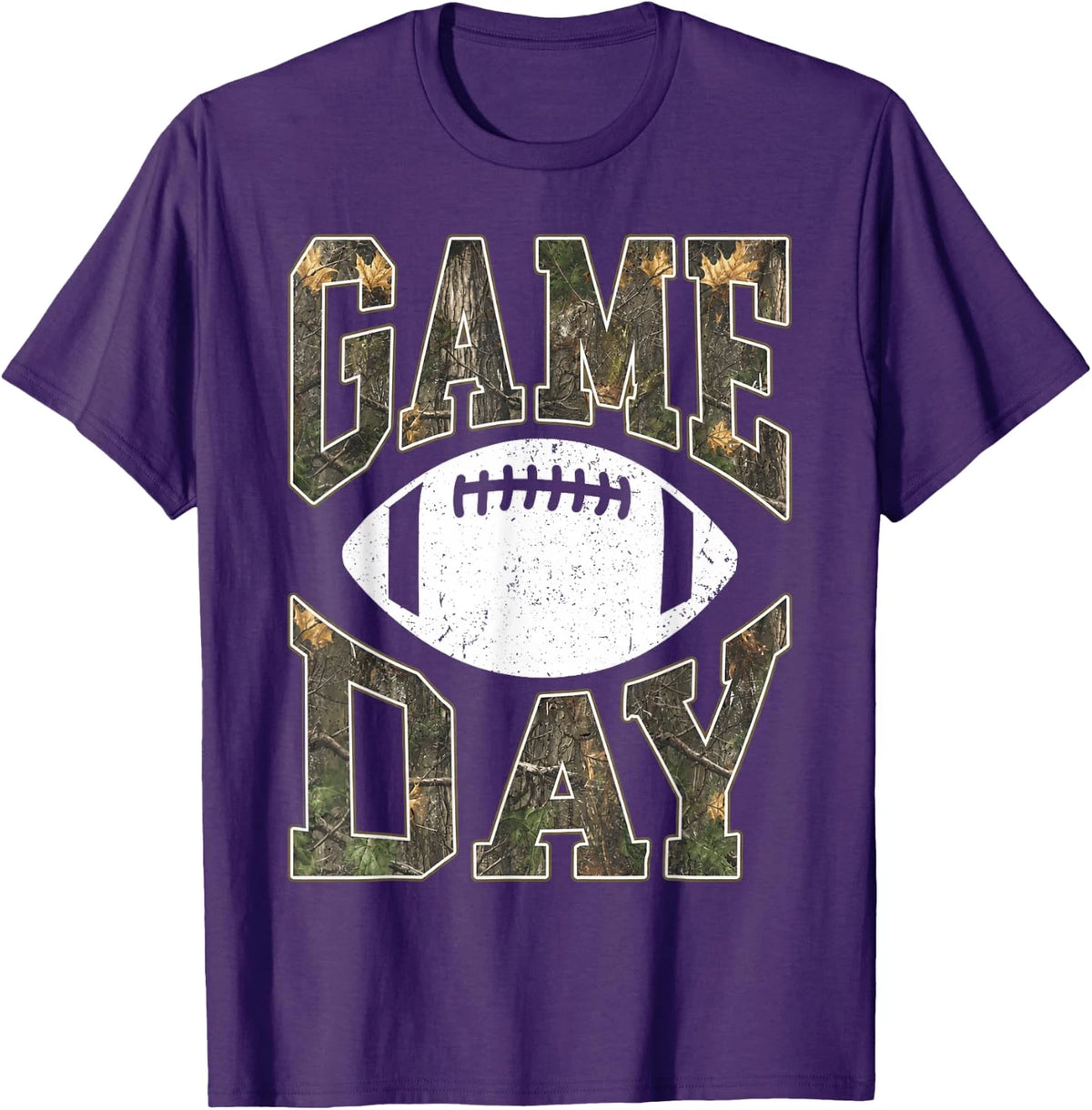 Game Day Football Season Camo Fan Graphic T-Shirt