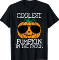 Kids Coolest Pumpkin in The Patch Halloween T-Shirt