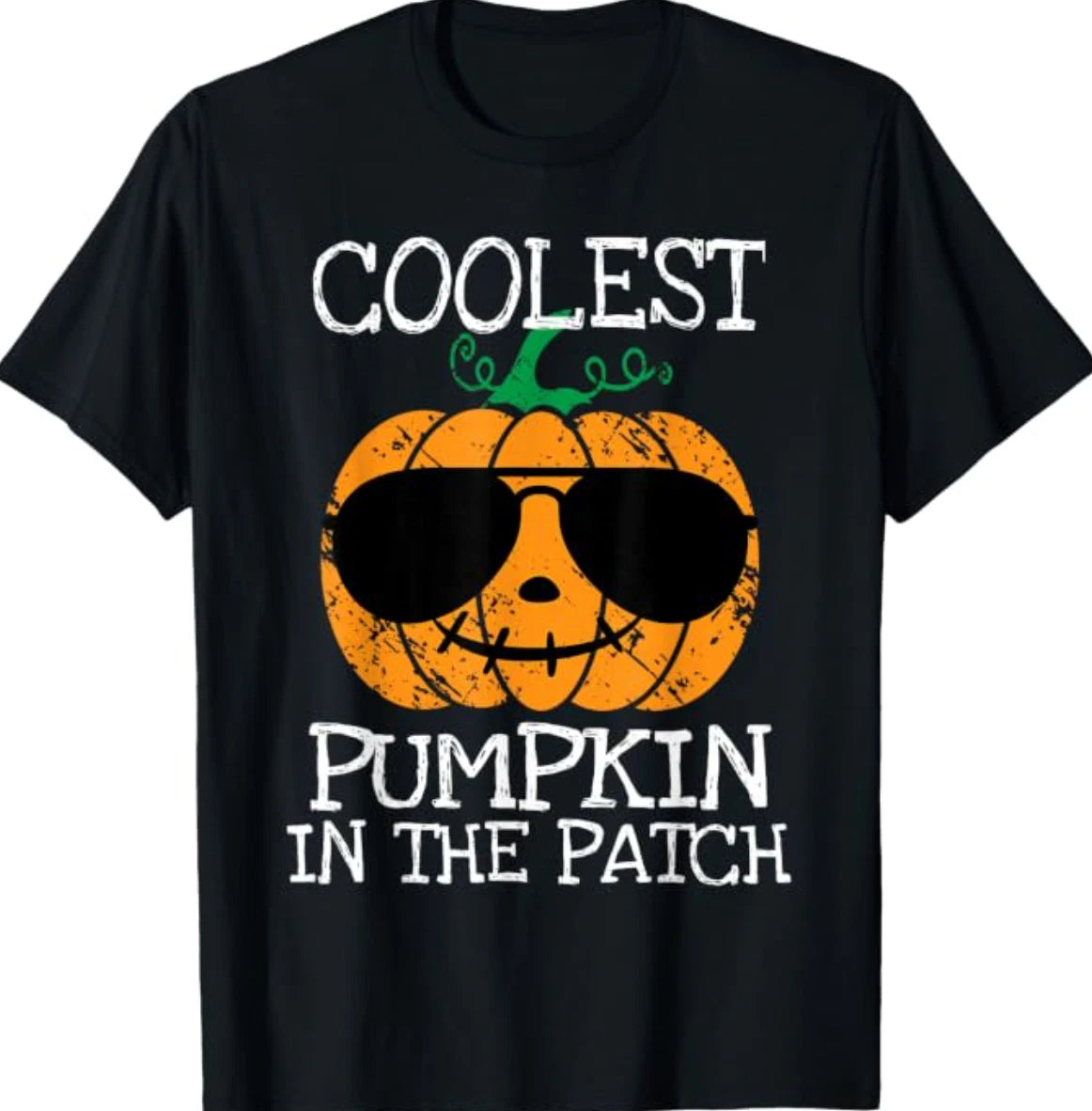 Kids Coolest Pumpkin in The Patch Halloween T-Shirt