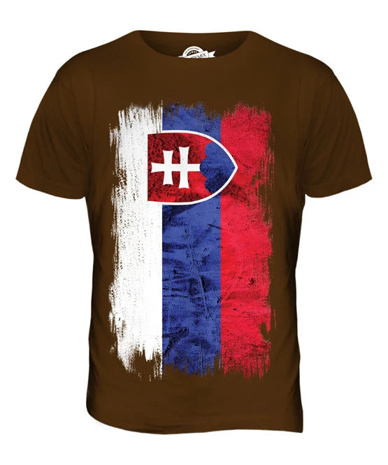 SLOVAKIA GRUNGE FLAG MENS T SHIRT TEE SHIRT XS S M L XL 2XL 3XL 4XL 5XL