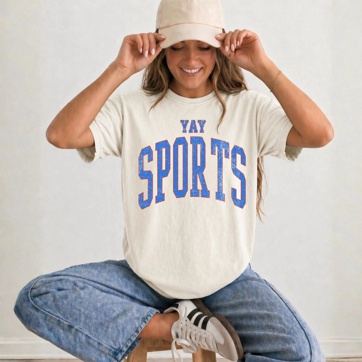 YAY Sports Football Season Collegiate Game Day Fan Retro Graphic Shirt Tee