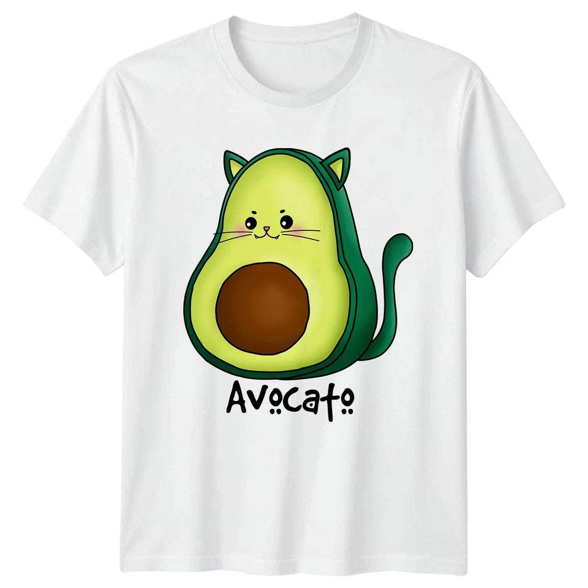 Avocato T-Shirt Avocado Food Puns Cats Birthday Gift For Him And Her