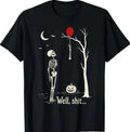 Skeleton Lost Balloon Well Sh*t Funny Halloween Costume T-Shirt