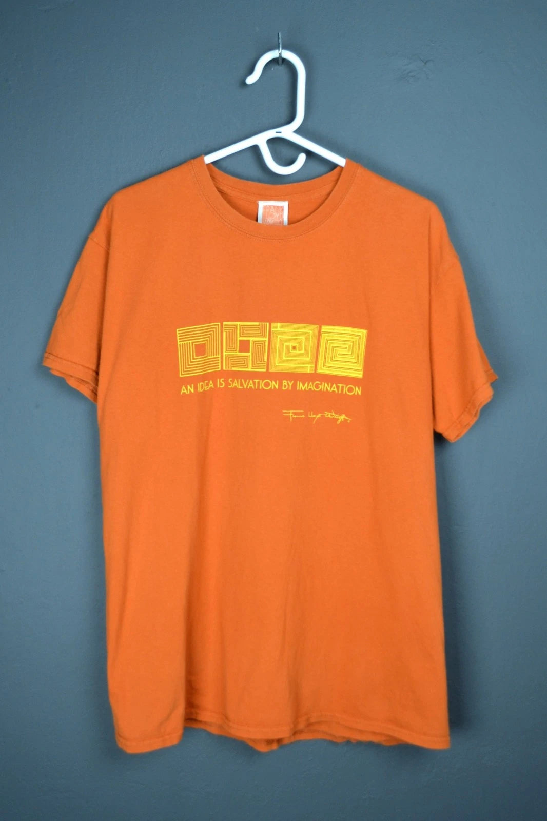 Frank Lloyd Wright An Idea Is Salvation By Imagination T-shirt Vintage
