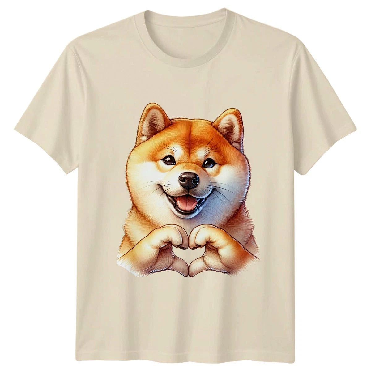 Cute Shiba Inu Heart Hands T-Shirt Shiba Inu Dog Birthday Gift For Him And Her