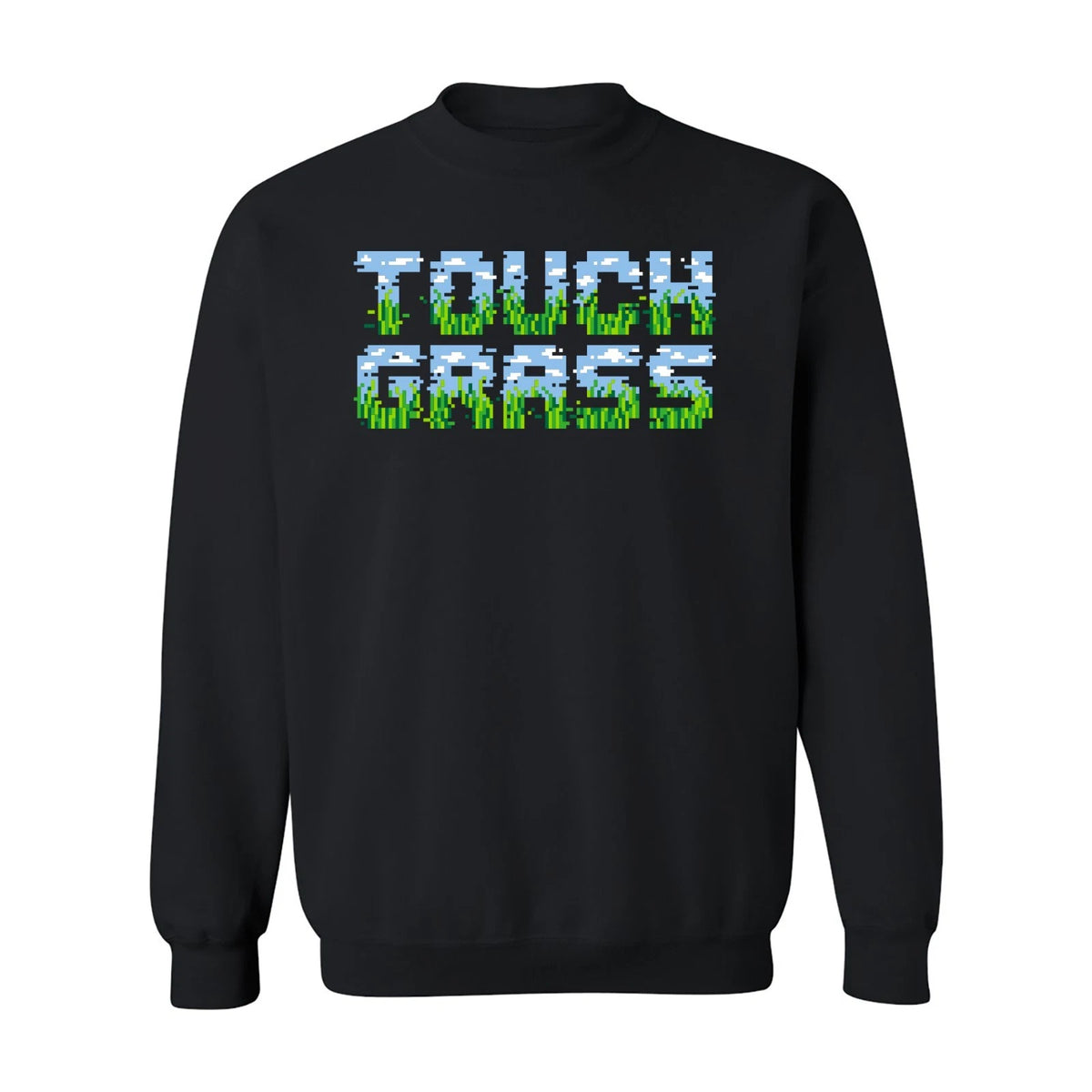 UGP Campus Apparel Touch Grass - Video Game Nerd Sweatshirt