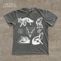 Goblincore Fox Boho Celestial Comfort Tee Nature