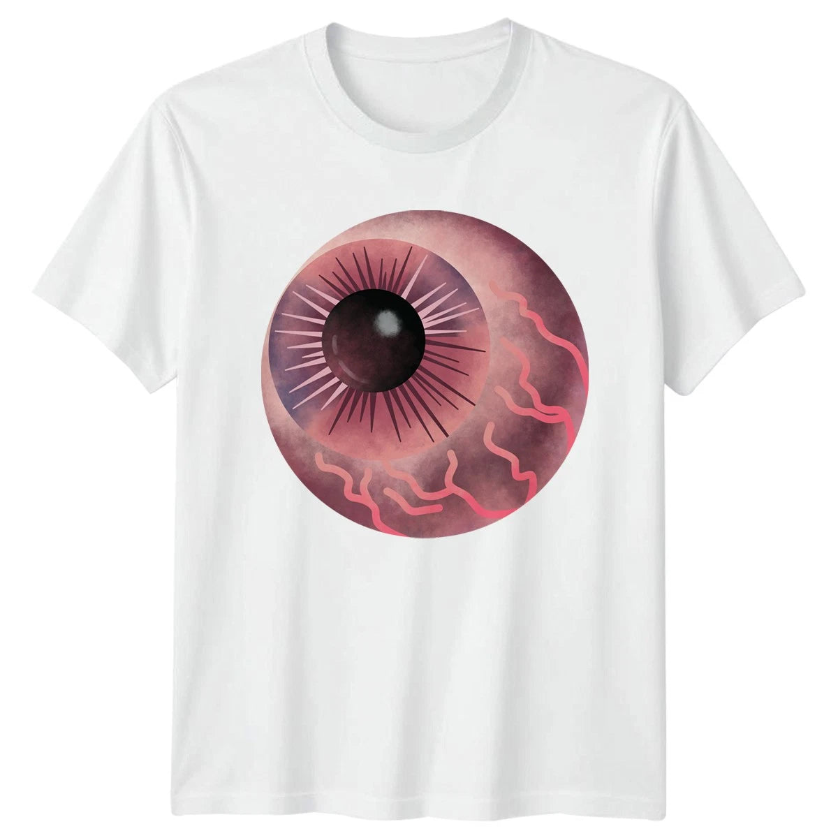 Pink Cosmic Eye T-Shirt Celestial Eye Illustration Abstract Art
