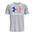 Under Armour 1370811 Men's UA Freedom Logo T-Shirt, Steel Light Heather, Large