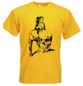 Skull Girls T-Shirt - Gothic Horror Biker Sexy Fetish - Choice of Colours