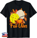 Fall Autumn Vibes Pickleball Pumpkins Thanksgiving Women Men T-Shirt