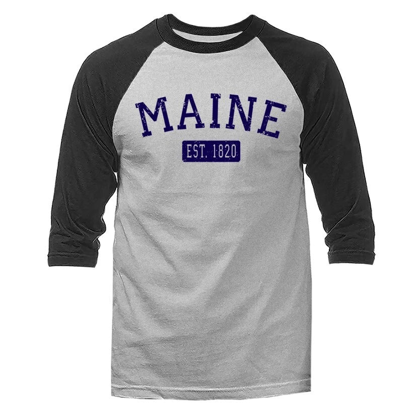 State of Maine ME 3/4 Sleeve Raglan