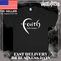 NEW SHIRT FAITH GUITAR LOGO MEN'S T-SHIRT FUNNY AMERICAN USA SIZE S-5XL