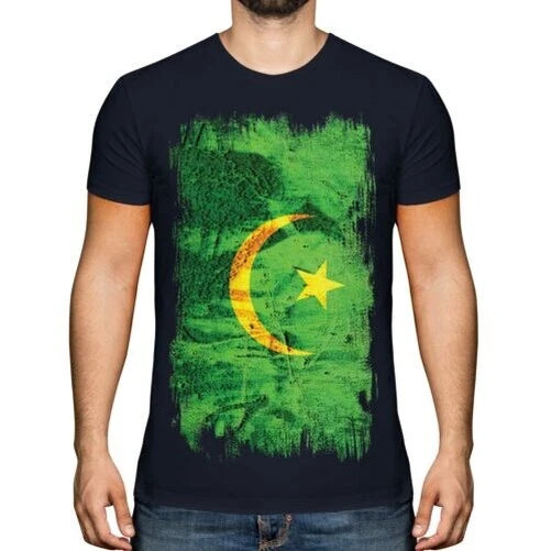 Mauritania Men's Grunge Flag Muritan T-Shirt M ?R? T? Ny ? Agawec