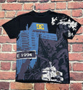 DC Shoes Skateboarding City Graffiti AOP Graphic Short Sleeve T-Shirt sz Medium