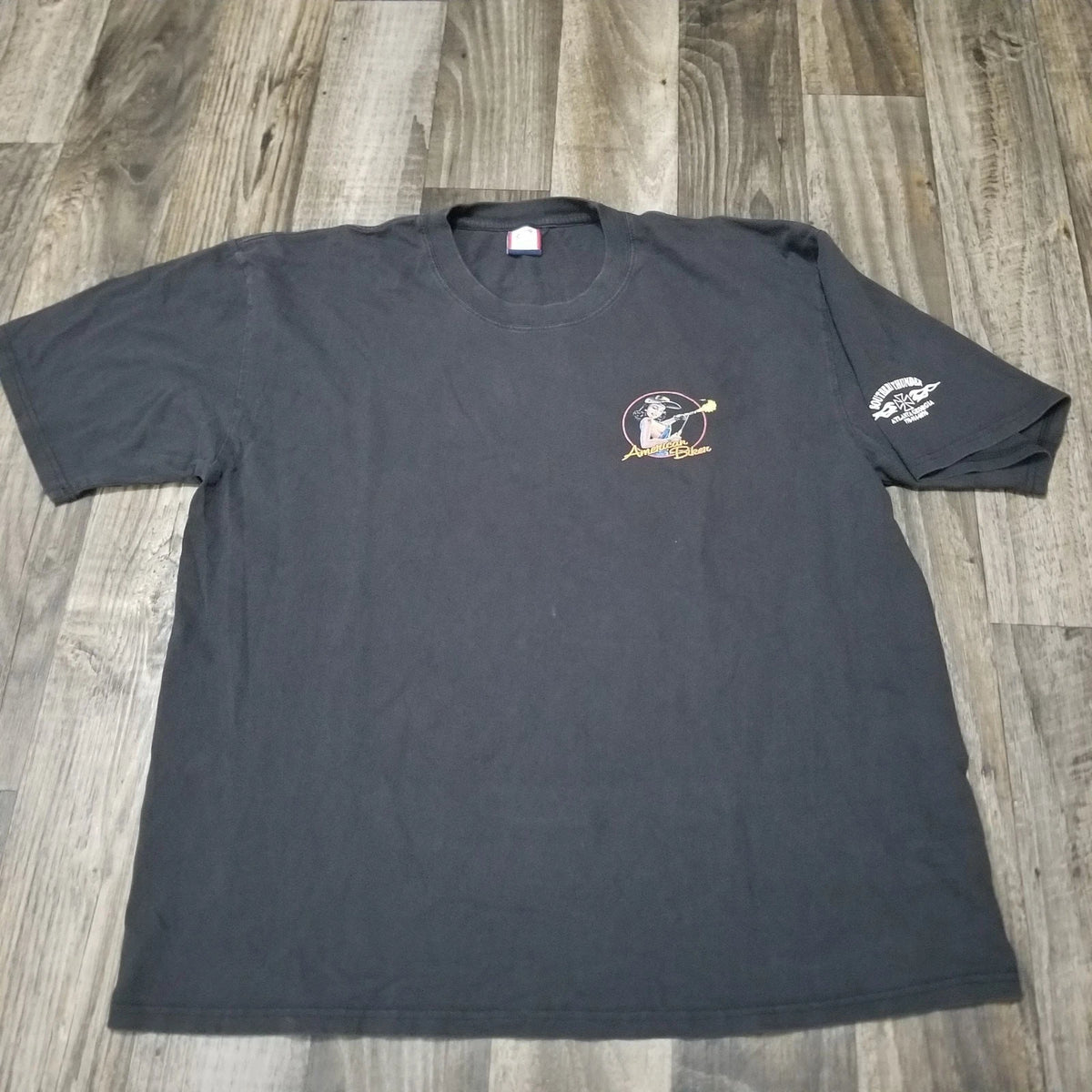 Cadre Athletic Black t shirt Size XL Biker Babe Welder Motorcycle Shop Mechanic