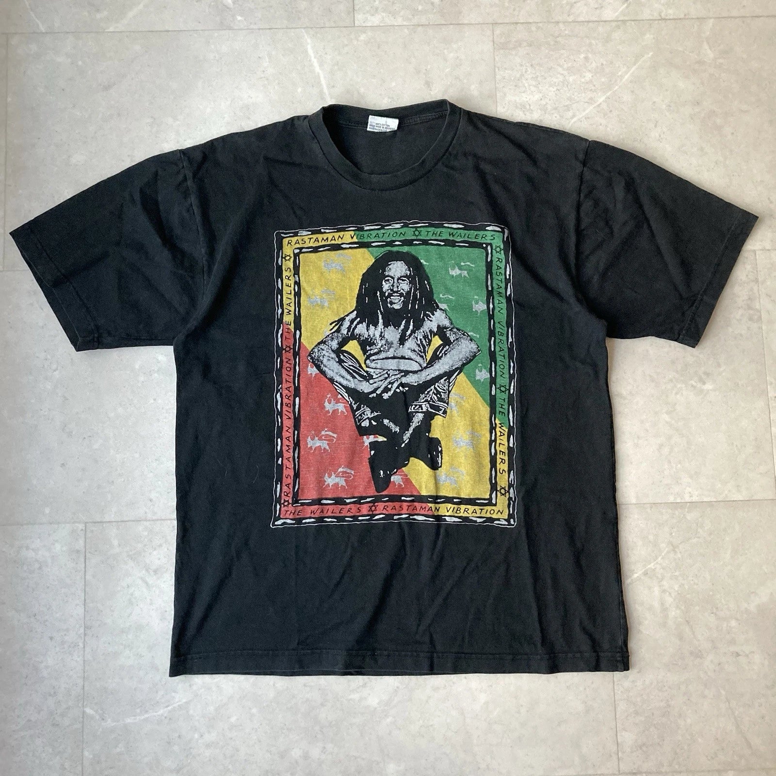 vintage bob marley the wailers jamaica rastafari roots reggae rock band tee xl