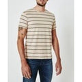 AG Adriano Goldschmied Striped T-shirt Mens S Peach