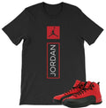 New Custom Tee T-Shirt to Match JD Retro 12 Reverse Flu Game