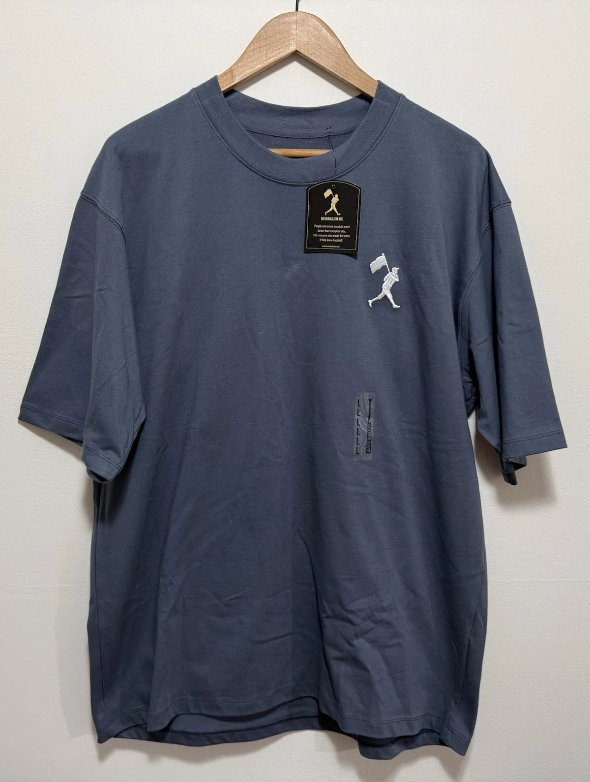 Baseballism Built For Ball Players T-Shirt Blue Size Large NWT